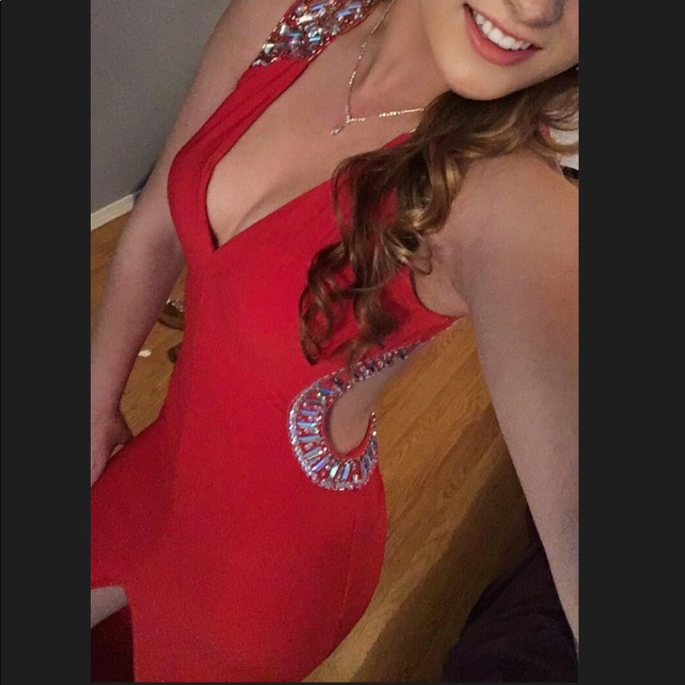 Classic Long Red Dress